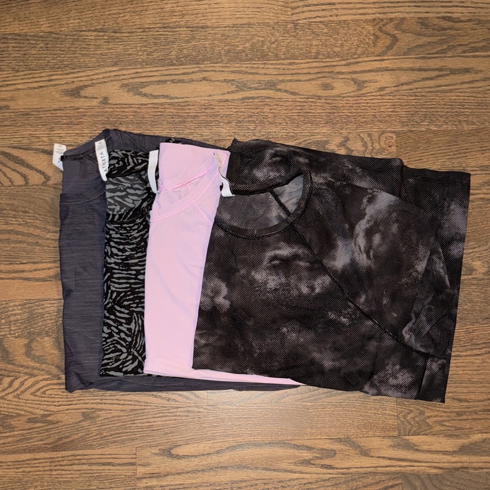 Athleta Train Performance Tees - comes with all 3 (pink not included)